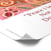 Poster Peace Is My Gift avec John 14:27 verse (Coin)