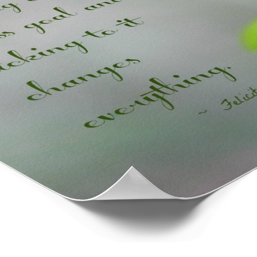 Poster Peace Lily avec objectifs de remise en forme (Coin)