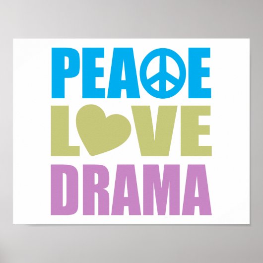 Poster Peace Love (Devant)
