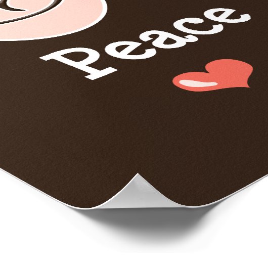 Poster Peace Love (Coin)