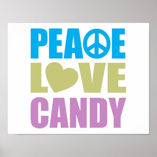 Poster Peace Love (Devant)