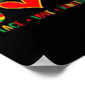 Poster Peace Love 1865 Independence Day Black (Coin)