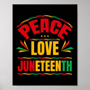 Poster Peace Love 19 juin 1865 Hommes Femmes Enfant
