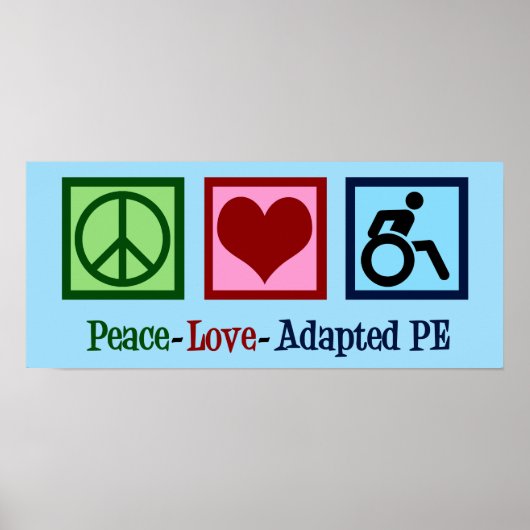 Poster Peace Love Adapted PE (Devant)