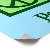 Poster Peace Love Adapted PE (Coin)