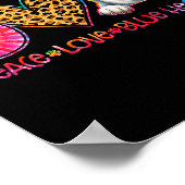 Poster Peace Love Blue Heeler Tie Dye Dog Lover (Coin)