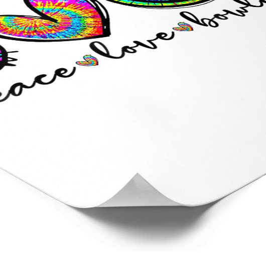 Poster Peace Love Bowling Tie Dye Funny Bowling Lovers  (Coin)