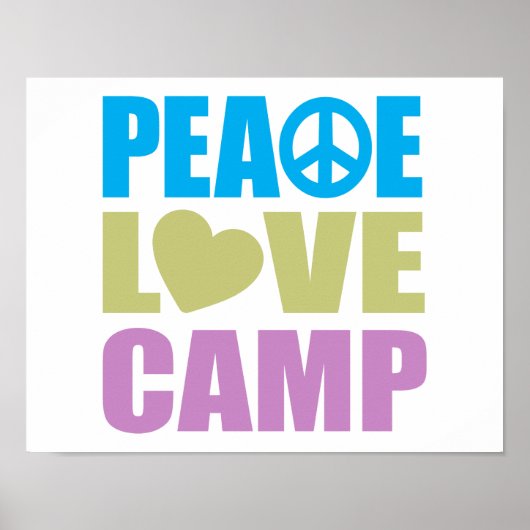 Poster Peace Love Camp (Devant)