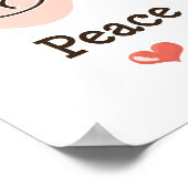 Poster Peace Love Cello (Coin)