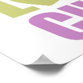 Poster Peace Love Cheer (Coin)