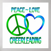 Poster Peace Love CHEERLEADING (Devant)
