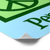 Poster Peace Love Clarinet (Coin)