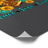 Poster Peace Love Cowboy Western Rodeo Rodeo Life Western (Coin)