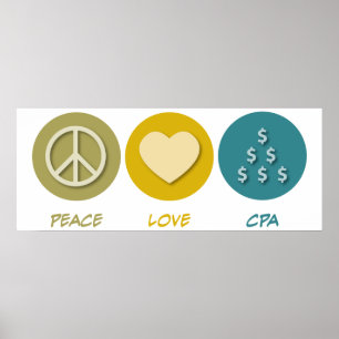 Poster Peace Love CPA