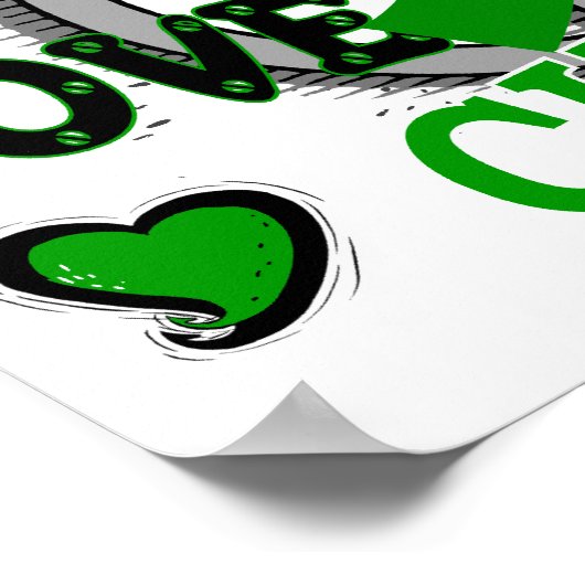 Poster Peace Love Cure 2 Maladie rénale (Coin)