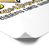 Poster Peace Love Cure Chilhood Cancer Awareness (Coin)