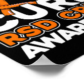 Poster Peace Love Cure Rsd Crps Sensibilisation (Coin)