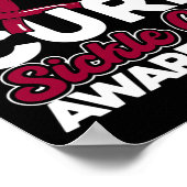 Poster Peace Love Cure Sickle Cell Awareness 1 (Coin)