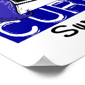 Poster Peace Love Cure Syringomyelia (Coin)