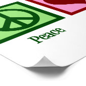 Poster Peace Love ergothérapie sur mesure OT Office (Coin)