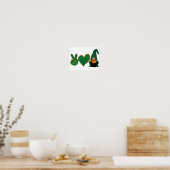 Poster Peace Love Gnome | Sublimation de la Saint Patrick (Cuisine)