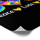 Poster Peace Love Golf Funny Tie Dye Golf Lovers (Coin)