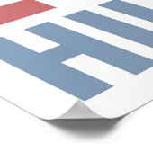 Poster Peace Love Hillary (Coin)