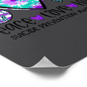 Poster Peace Love Hope Suicide Prevention Awareness Tie-d (Coin)