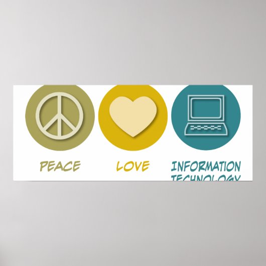 Poster Peace Love Informatique (Devant)