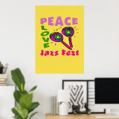 Poster Peace Love Jazz Fest (Bureau à domicile)