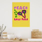 Poster Peace Love Jazz Fest (Cuisine)