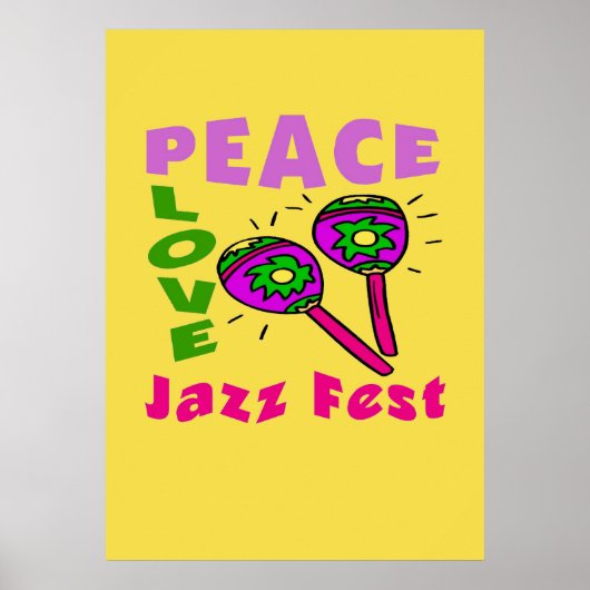 Poster Peace Love Jazz Fest (Devant)