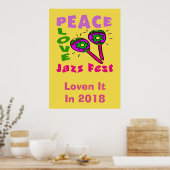 Poster Peace Love Jazz Fest 2018 (Cuisine)