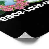 Poster Peace Love Jour des terres 1 (Coin)