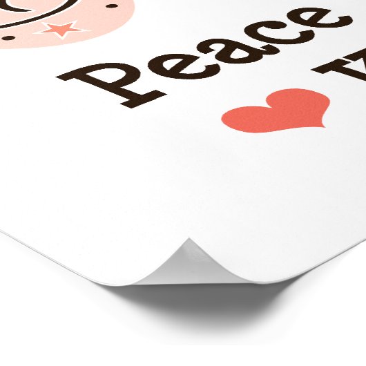 Poster Peace Love Karaoke (Coin)