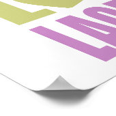 Poster Peace Love Lacrosse (Coin)