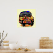 Poster Peace Love Ladybugs (Cuisine)