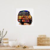 Poster Peace Love Ladybugs (Cuisine)