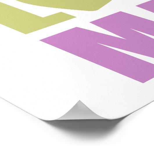 Poster Peace Love Math (Coin)