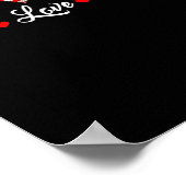 Poster Peace Love Morocco American Flag Men Women Kid (Coin)