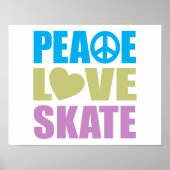 Poster Peace Love Pate (Devant)