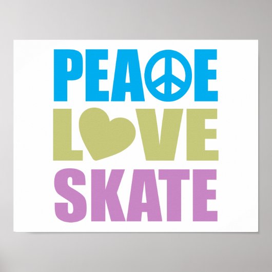 Poster Peace Love Pate (Devant)