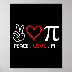 Poster Peace Love Pi Math Love Pi Day Math Enseignants Ha