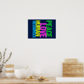 Poster Peace Love Ressources humaines (Cuisine)