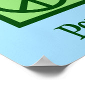 Poster Peace Love Swimming (Coin)