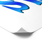 Poster Peace Love Swimming (Coin)