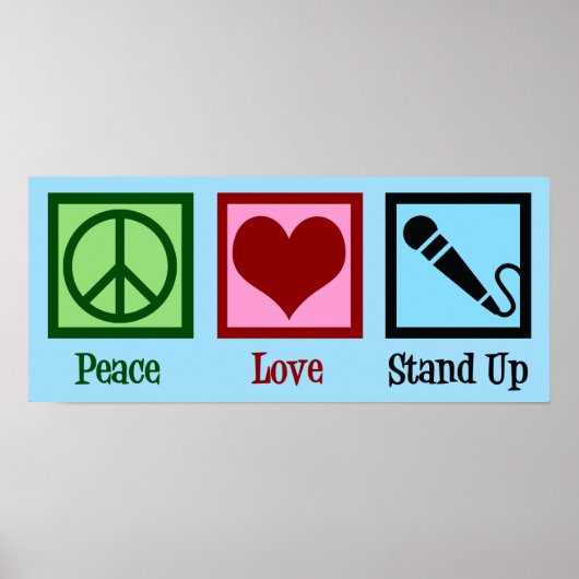Poster Peace Love Up Comedy (Devant)