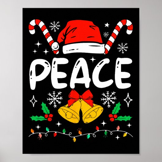Poster Peace Matching I Come In Peace Couples Santa Hat C (Devant)