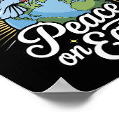 Poster Peace On Earth Dove And Globe Faith Christmas  (Coin)
