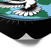 Poster Peace On Earth Dove And Globe Faith Christmas Spir (Coin)